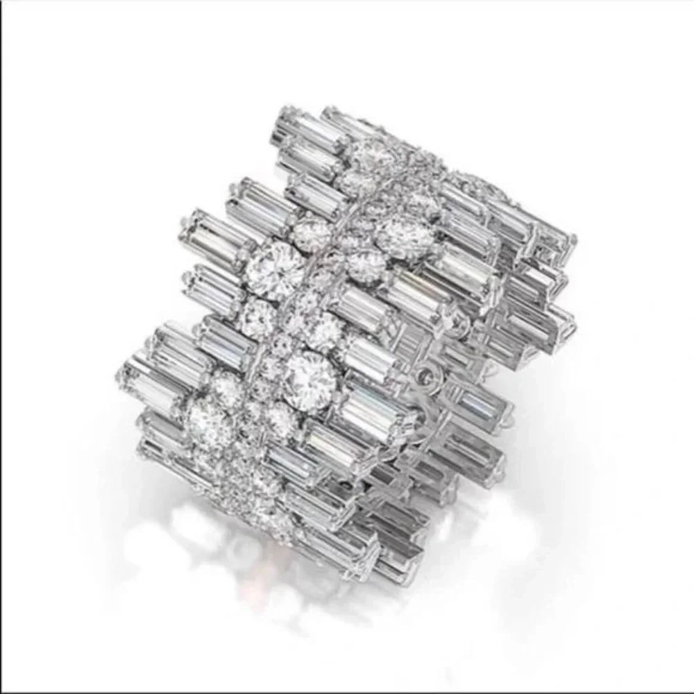 NEW 925 STERLING SILVER ROUND SQUARE RING - Picture 2 of 6